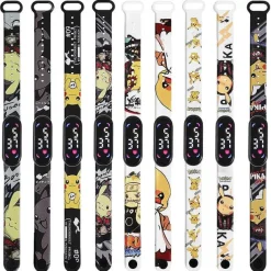 Pkm.store Uhren Und Wecker-Pokemon Pikachu U. A. Digital Armbanduhr Fur Kinder