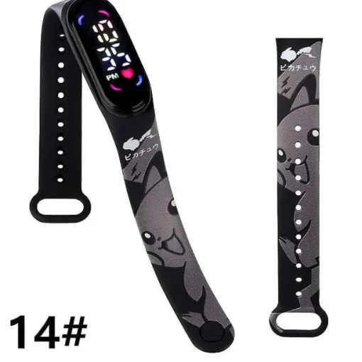 Pkm.store Uhren Und Wecker-Pokemon Pikachu U. A. Digital Armbanduhr Fur Kinder
