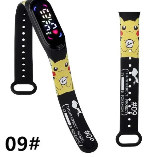 Pkm.store Uhren Und Wecker-Pokemon Pikachu U. A. Digital Armbanduhr Fur Kinder