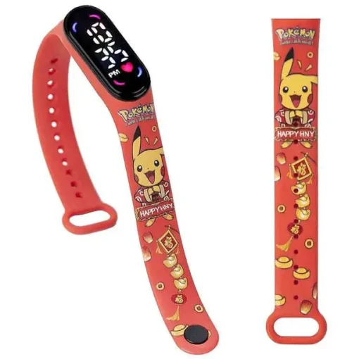 Pkm.store Uhren Und Wecker-Pokemon Pikachu U. A. Digital Armbanduhr Fur Kinder