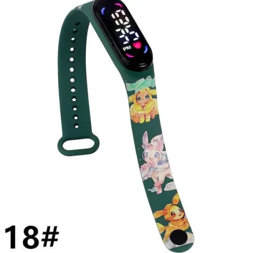 Pkm.store Uhren Und Wecker-Pokemon Pikachu U. A. Digital Armbanduhr Fur Kinder