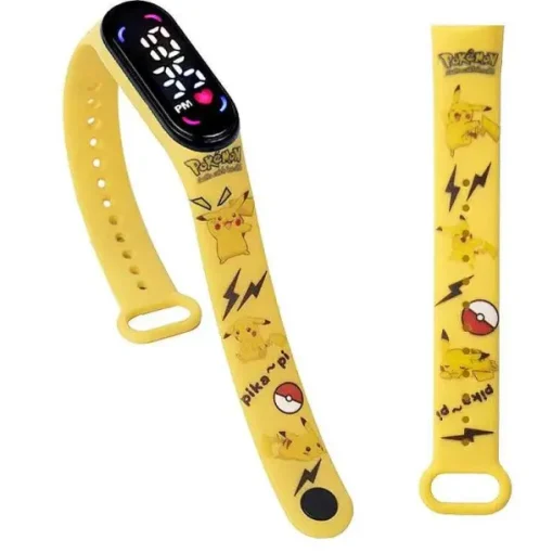 Pkm.store Uhren Und Wecker-Pokemon Pikachu U. A. Digital Armbanduhr Fur Kinder