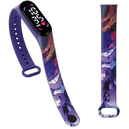 Pkm.store Uhren Und Wecker-Pokemon Pikachu U. A. Digital Armbanduhr Fur Kinder