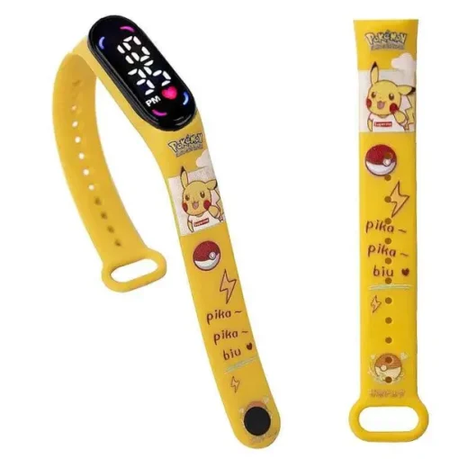 Pkm.store Uhren Und Wecker-Pokemon Pikachu U. A. Digital Armbanduhr Fur Kinder