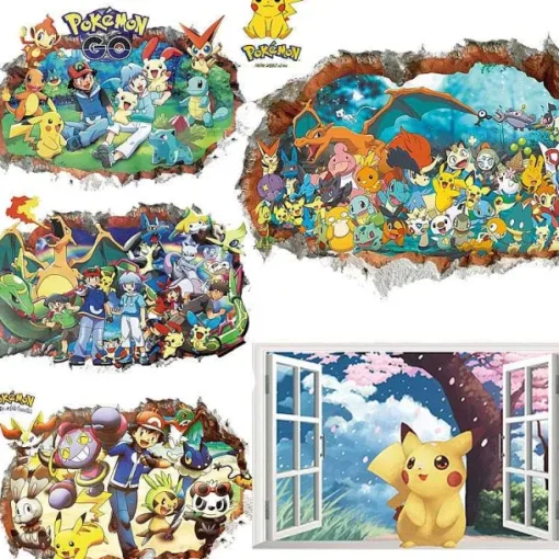 Pkm.store Sonstiges Merchandise-Pokemon Pikachu U. A. Wand Sticker