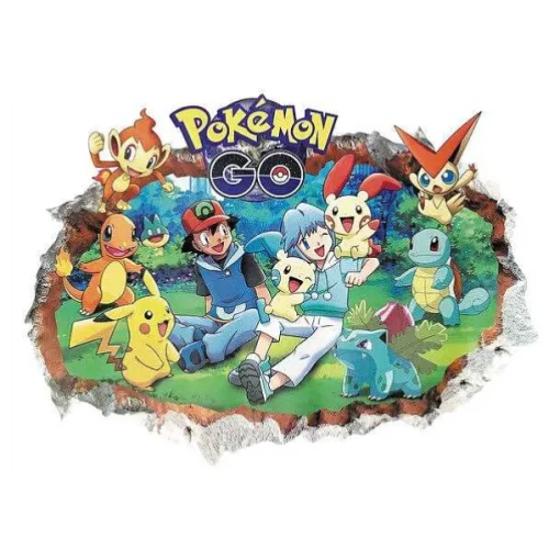 Pkm.store Sonstiges Merchandise-Pokemon Pikachu U. A. Wand Sticker