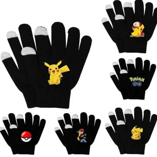 Pkm.store Herbst & Winter-Pokemon Pikachu Warme Winter Handschuhe - Viele Motive