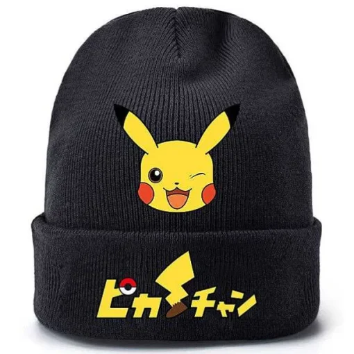 Pkm.store Herbst & Winter-Pokemon Pikachu Winter Beanie Mutze Fur Die Kalte Jahreszeit