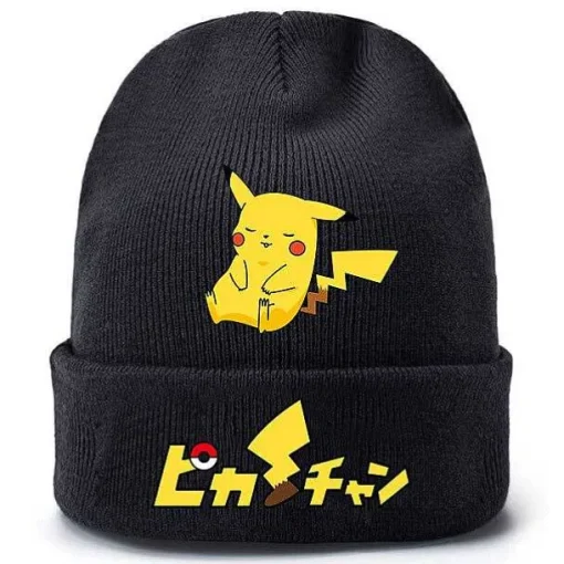 Pkm.store Herbst & Winter-Pokemon Pikachu Winter Beanie Mutze Fur Die Kalte Jahreszeit