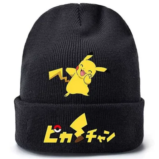Pkm.store Herbst & Winter-Pokemon Pikachu Winter Beanie Mutze Fur Die Kalte Jahreszeit