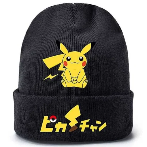 Pkm.store Herbst & Winter-Pokemon Pikachu Winter Beanie Mutze Fur Die Kalte Jahreszeit