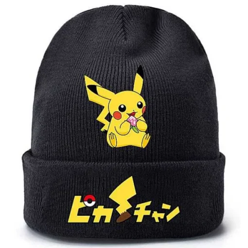 Pkm.store Herbst & Winter-Pokemon Pikachu Winter Beanie Mutze Fur Die Kalte Jahreszeit