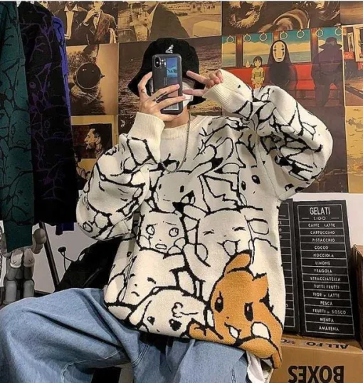 Pkm.store Herbst & Winter-Pokemon Pikachu Winter Sweater