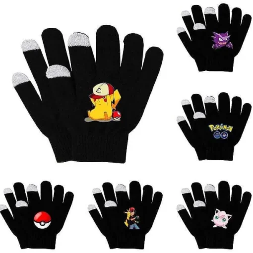Pkm.store Herbst & Winter-Pokemon Pikachu Winterhandschuhe (Viele Motive)