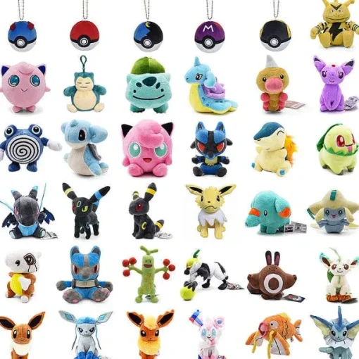 Pkm.store Pokemon Kuscheltiere-Pokemon Plusch Figuren - Grose Auswahl An Unterschiedlichen Motiven