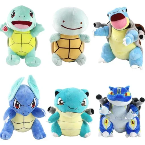 Pkm.store Pokemon Kuscheltiere-Pokemon Plusch Turtok / Blastoise, Wartortle / Schillok Oder Schiggy / Squirtle