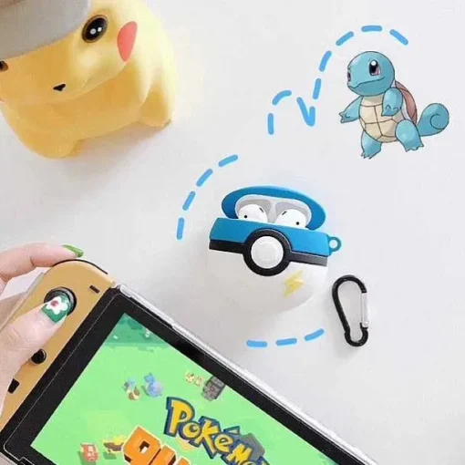 Pkm.store Sonstiges Merchandise-Pokemon Poke Ball Airpod Case Schutzhulle Im Pokeball Look