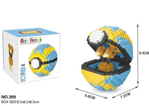 Pkm.store Pokeball & Pokebälle-Pokemon Pokeball / Pokebälle Baustein Set