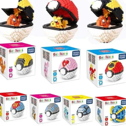 Pkm.store Pokeball & Pokebälle-Pokemon Pokeball / Pokebälle Baustein Set