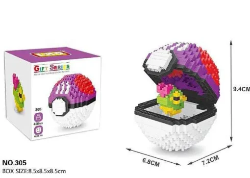 Pkm.store Pokeball & Pokebälle-Pokemon Pokeball / Pokebälle Baustein Set