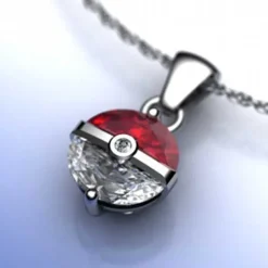 Pkm.store Pokemon Schmuck-Pokemon Pokeball Halskette Mit Anhanger
