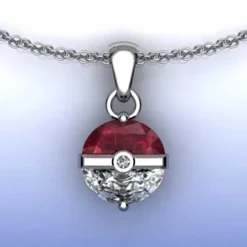 Pkm.store Pokemon Schmuck-Pokemon Pokeball Halskette Mit Anhanger