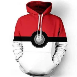 Pkm.store Herbst & Winter-Pokemon Pokeball Hoodie Fur Damen Und Herren