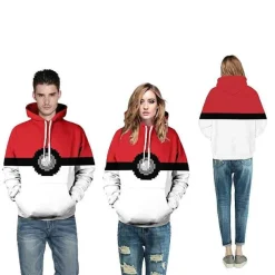 Pkm.store Herbst & Winter-Pokemon Pokeball Hoodie Fur Damen Und Herren