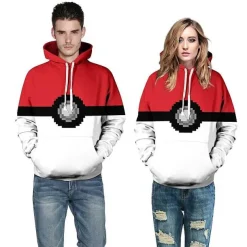 Pkm.store Herbst & Winter-Pokemon Pokeball Hoodie Fur Damen Und Herren
