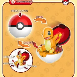 Pkm.store Pokeball & Pokebälle-Pokemon Pokeball Mit Figur