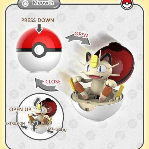 Pkm.store Pokeball & Pokebälle-Pokemon Pokeball Mit Figur