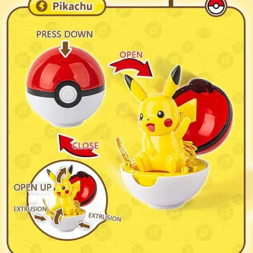 Pkm.store Pokeball & Pokebälle-Pokemon Pokeball Mit Figur