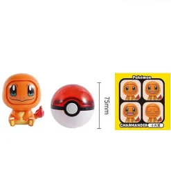 Pkm.store Pokemon Spielzeug-Pokemon Pokeball Mit Gesichtswechselnder Pokemonfigur