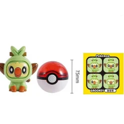 Pkm.store Pokemon Spielzeug-Pokemon Pokeball Mit Gesichtswechselnder Pokemonfigur