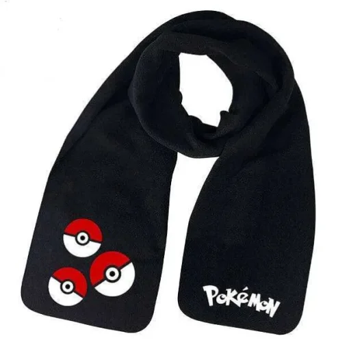 Pkm.store Herbst & Winter-Pokemon Pokeball Schwarzer Schal