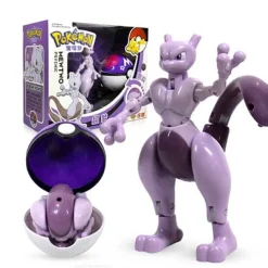 Pkm.store Pokemon Spielzeug-Pokemon Pokeball Set Mit Figur (Pikachu, Glurak, Bisaflor, Turtok, Garados)