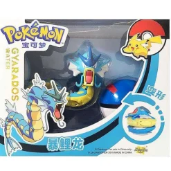 Pkm.store Pokemon Spielzeug-Pokemon Pokeball Set Mit Figur (Pikachu, Glurak, Bisaflor, Turtok, Garados)