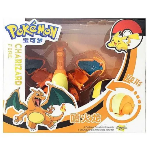 Pkm.store Pokemon Spielzeug-Pokemon Pokeball Set Mit Figur (Pikachu, Glurak, Bisaflor, Turtok, Garados)