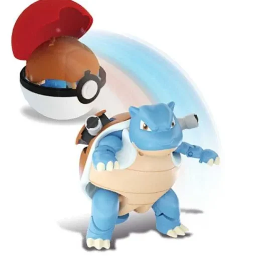 Pkm.store Pokemon Spielzeug-Pokemon Pokeball Set Mit Figur (Pikachu, Glurak, Bisaflor, Turtok, Garados)