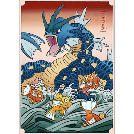 Pkm.store Sonstiges Merchandise-Pokemon Poster Kunstdruck Im Japanischen Stil - Viele Motive