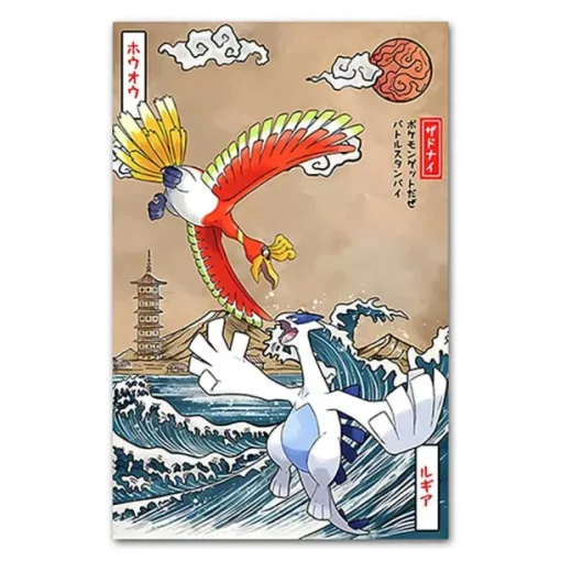 Pkm.store Sonstiges Merchandise-Pokemon Poster Kunstdruck Im Japanischen Stil - Viele Motive