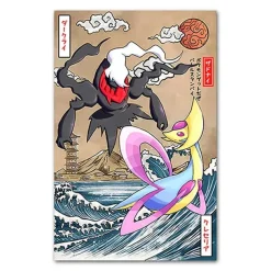 Pkm.store Sonstiges Merchandise-Pokemon Poster Kunstdruck Im Japanischen Stil - Viele Motive