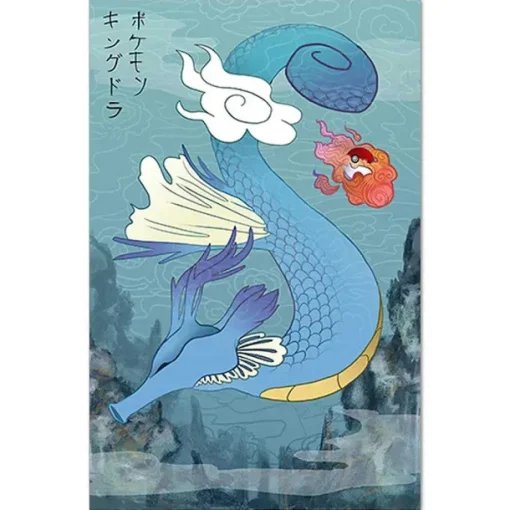 Pkm.store Sonstiges Merchandise-Pokemon Poster Kunstdruck Im Japanischen Stil - Viele Motive