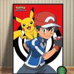 Pkm.store Sonstiges Merchandise-Pokemon Poster Kunstdrucke Ash Ketchum Pikachu Jigglypuff Etc.