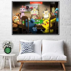 Pkm.store Sonstiges Merchandise-Pokemon Poster Kunstdrucke Ash Ketchum Pikachu Jigglypuff Etc.