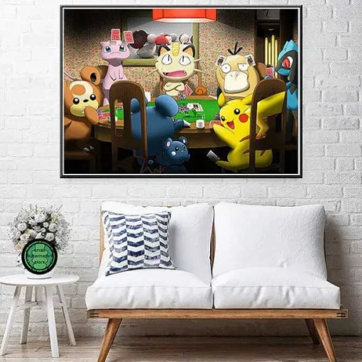 Pkm.store Sonstiges Merchandise-Pokemon Poster Kunstdrucke Ash Ketchum Pikachu Jigglypuff Etc.