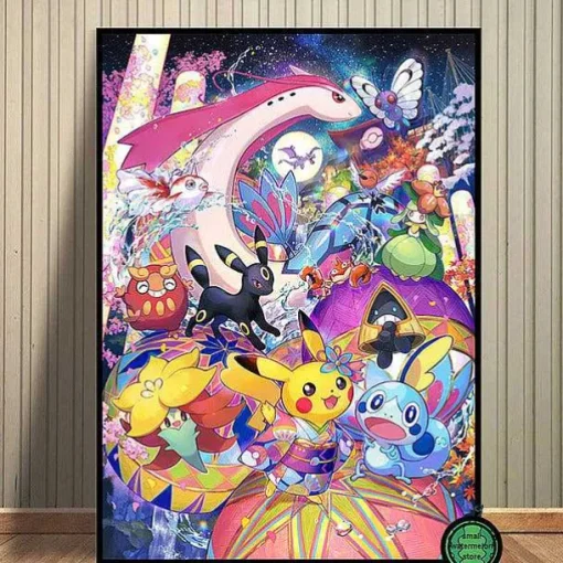 Pkm.store Sonstiges Merchandise-Pokemon Poster Kunstdrucke Ash Ketchum Pikachu Jigglypuff Etc.