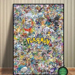 Pkm.store Sonstiges Merchandise-Pokemon Poster Kunstdrucke Ash Ketchum Pikachu Jigglypuff Etc.