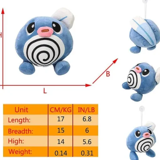 Pkm.store Pokemon Kuscheltiere-Pokemon Quappo Quapsel Quaputzi Oder Quaxo Kuscheltiere