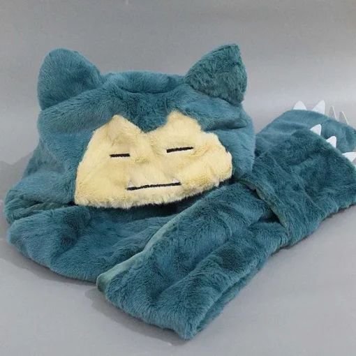 Pkm.store Pokemon Mützen & Caps-Pokemon Relaxo Snorlax Pluschige Cosplay Mutze Mit Langen Ohren